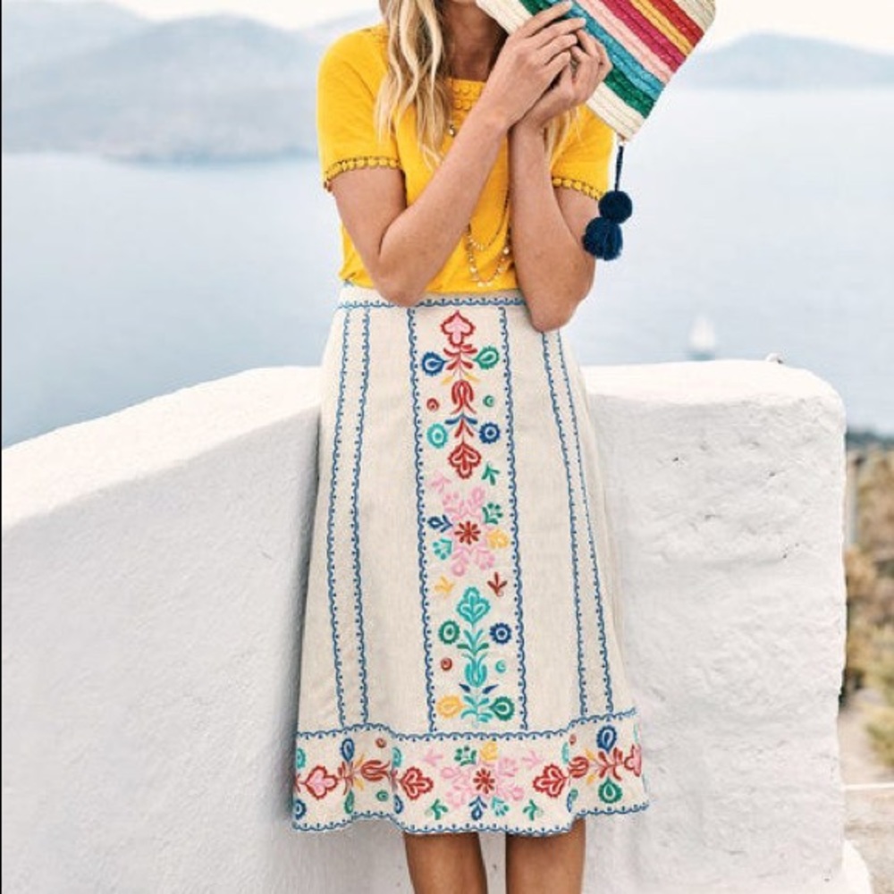 Bodensee Brooke embroidered skirt